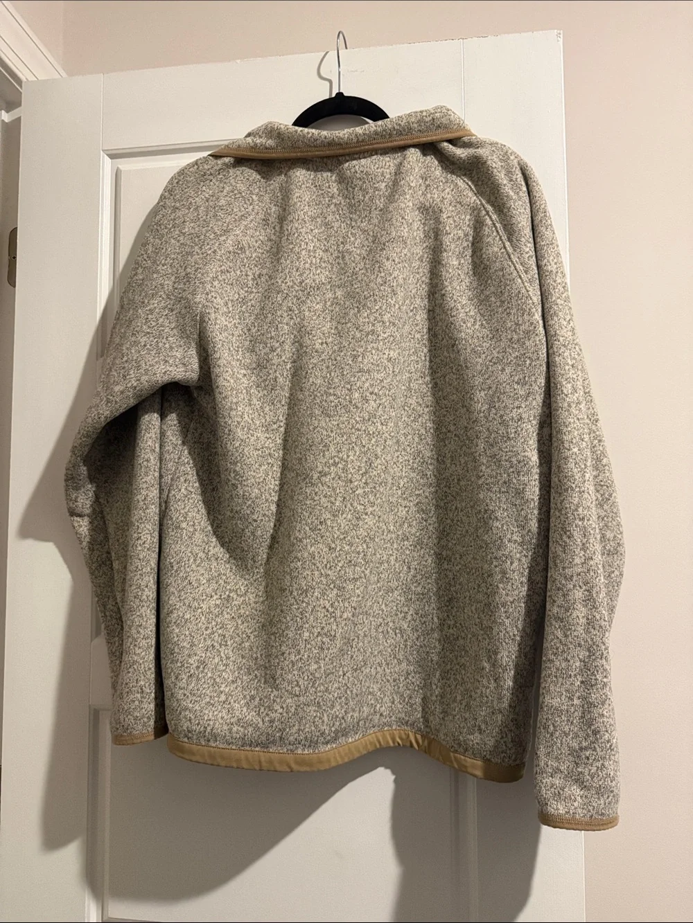 The North Face Men’s Zip-Up Fleece Pullover - Gray & Tan
